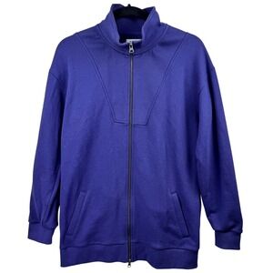 Kinesis Jacket Womens Small Blue Ribbon Full‎ Zip French Terry Active NEW NWT